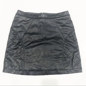 Jack by BB Dakota Faux Leather Mini Skirt Small